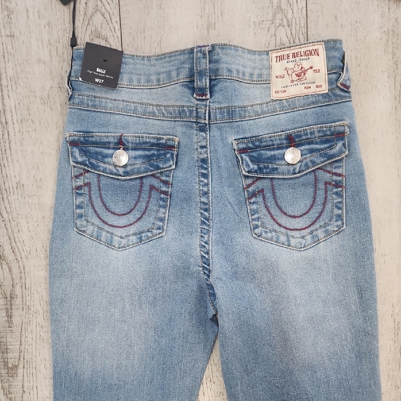 True Religion Denim - True Religion Blue Jeans with Purple Accents